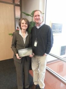 constance and nelson at award ceremony